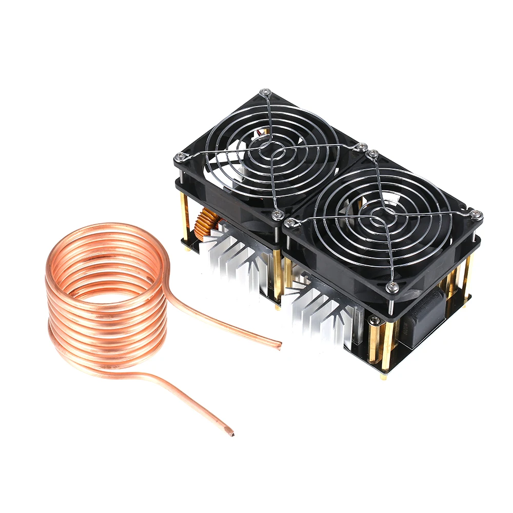 

1800W 40A Induction Heating Board Module 12V-48V ZVSDIY Flyback Driver Heater Good Heat Dissipation with Coil Accessories