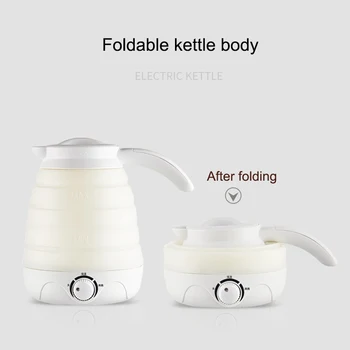 

Newly Travel Foldable Electric Kettle Fast Water Boiling Food Grade Silicone Boil Dry Protection MSD-ING
