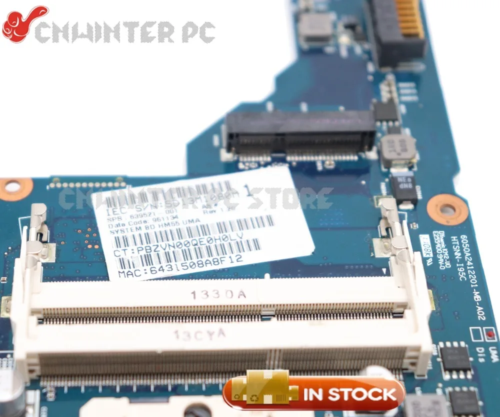 NOKOTION 639521 001 материнская плата для ноутбука HP Pavilion G6 HM55 UMA DDR3 процессор 100%