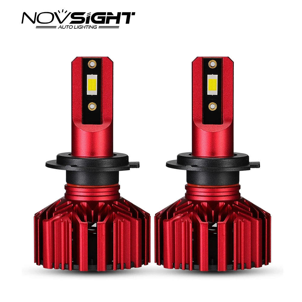 Novsight супер яркий светодиодный огни автомобиля H4 H7 H11 H1 9005 9006 автомобильные лампы