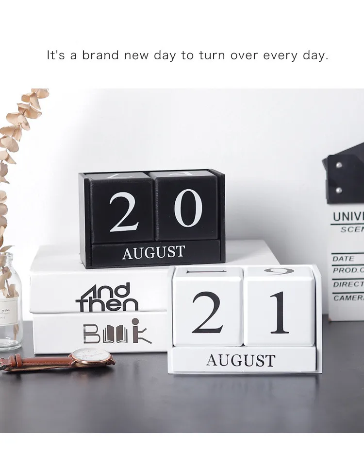 Manual de Mesa Nortic Criativo Calendario Pared Mesa Escritório Madeira Calendário Casa Decorações Papelaria Meninas Presente Aniversário 2020 8 Cheap Calendário