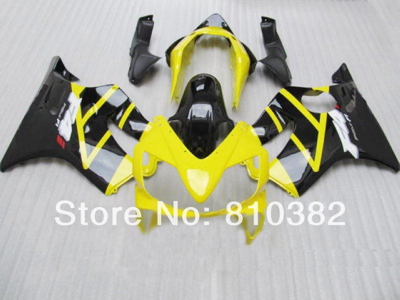 

Top-grade Fairing kit for HONDA CBR600 F4I 04 05 06 07 CBR600F4I 2004 2007 F4I CBR600 yellow gloss black ABS Fairings set HF66