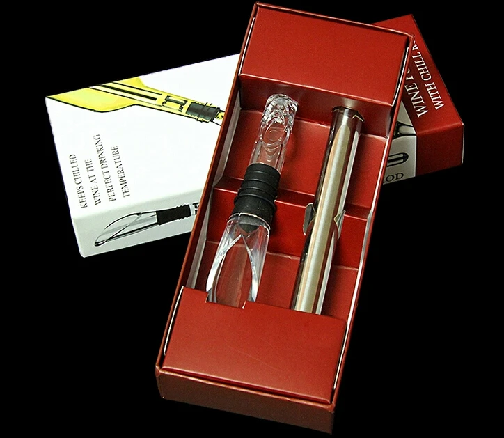 Free Shipping 20 PCS Ice Wine Chiller Stick Wholesale, Stainless Steel