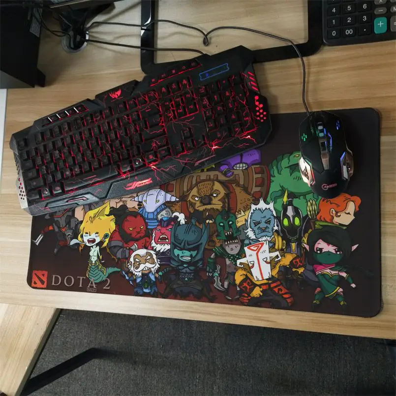  MaiYaCa chibi heroes art dota 2 Large Gaming mouse pad mat For Mechanical optical mouse pad game mo