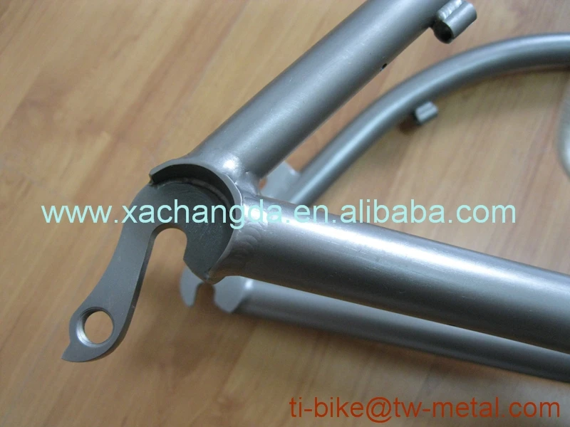 Discount Titanium Cruiser Bike Frame Hot Sale Titanium Newsboy Bicycle Frames with Sand blasting Finished XACD Ti Bike Frames 2