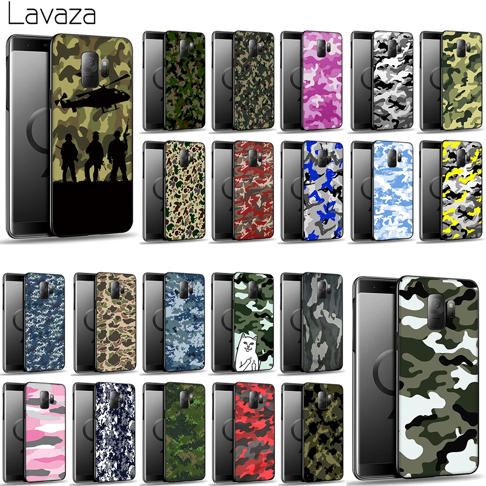 Мягкий чехол из ТПУ с камуфляжным узором Lavaza для Samsung Galaxy S8 S9 S10 Plus S10e A6 A8 A9 J6 2018