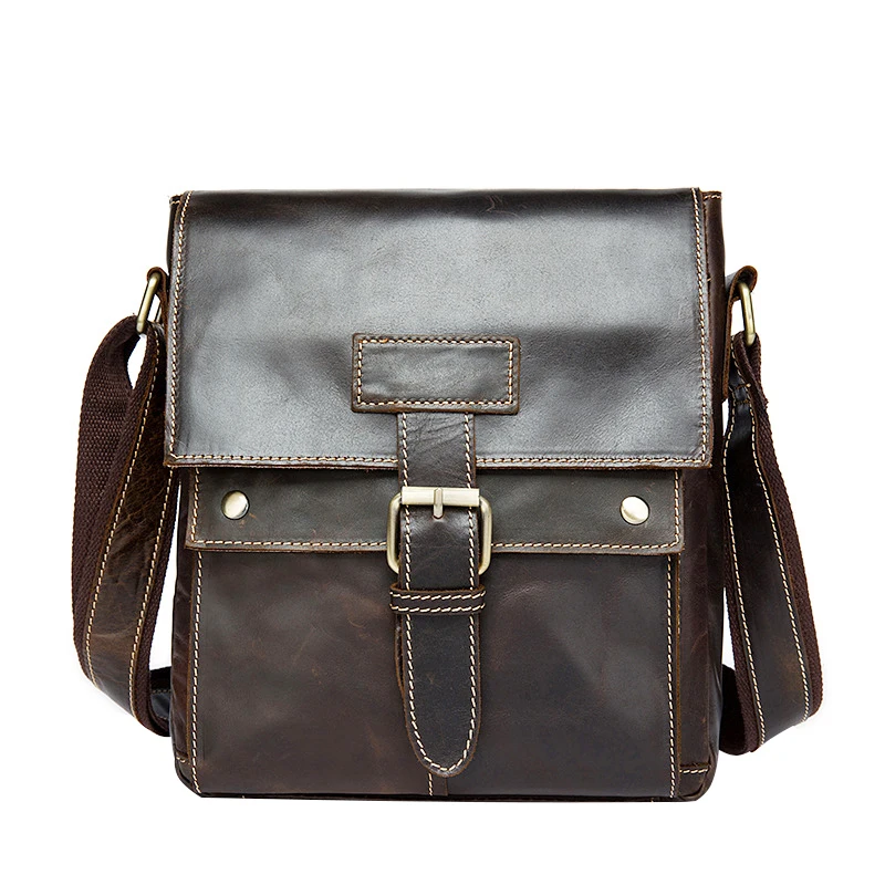 

Retro Shoulder Bag For Men Real Leather Bag Genuine Leather Men's Messenger Bag Vintage Cow Leather Business Crossbody Bags