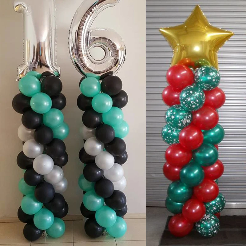 7 Tubes 70cm Height Balloon Stand for Birthday Party Decorations Kids Baby Shower Balons Wedding Decoration Christmas New Year