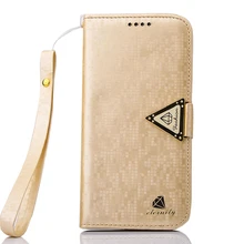 1pc Luxury Leather Flip Stand Wallet Cover For Samsung Galaxy S6 Edge Foldable Protective Case MOBILE