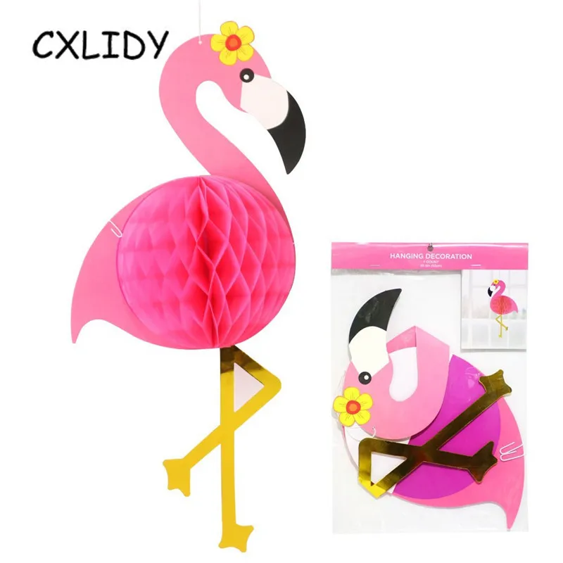 Hawaiian Party ALOHA Letter Turtle Leaf Banner Pineapple Balloon Flamingo Straw Honeycomb Ball Paper Lantern Decoration qq096 (55)