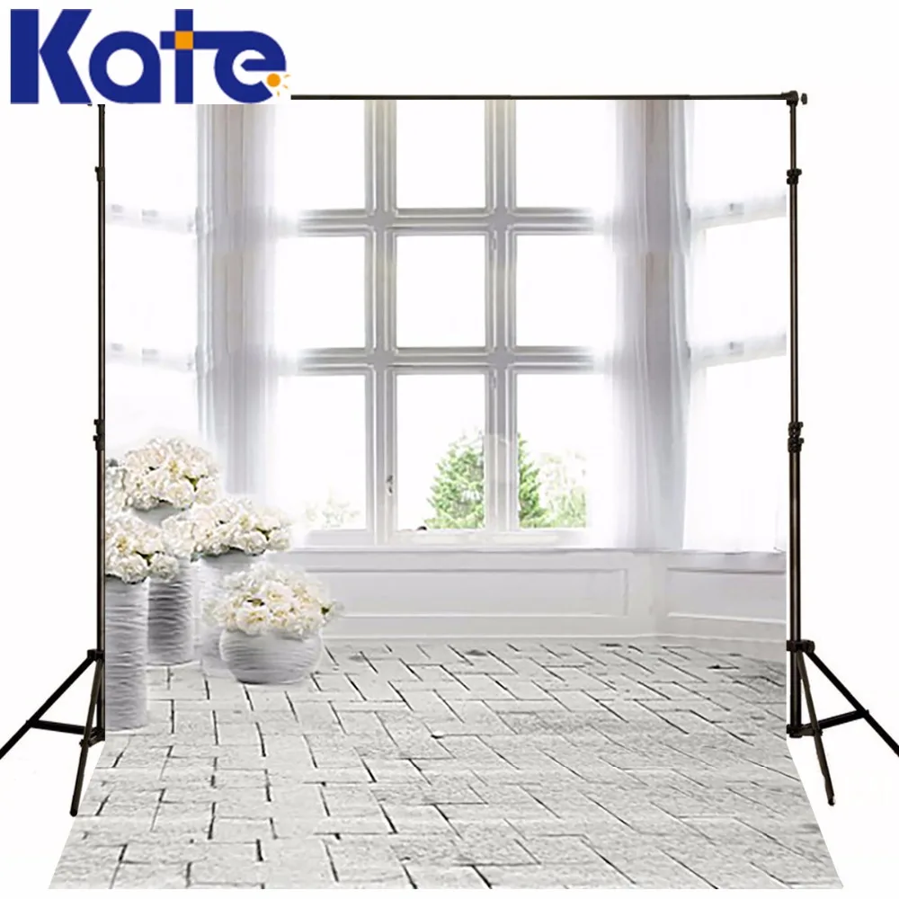 

600Cm*300Cm Backgrounds Brick Floor Window Photography Backdrops Thick Cloth Photography Backdrop 3150 Lk