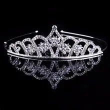 Crystal Wedding Prom Crown Rhinestone Hair Jewelry Headband Bridal Veil Tiara