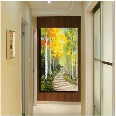 WOWModern ART &quotAutumn Landscape &quotTOP DecorOIL PaintingFree shipping | Дом и сад