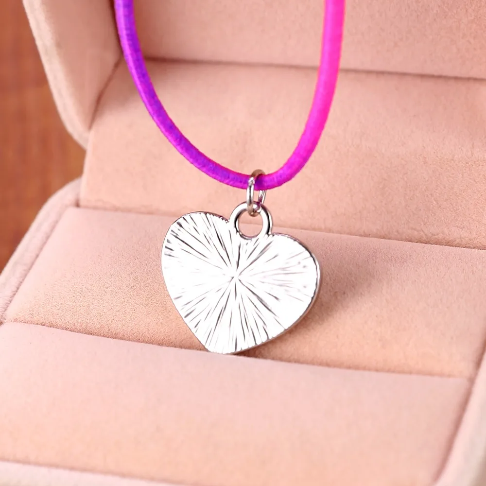 BFF лучший друг навсегда изменение настроения ожерелье с кулоном в форме сердца ювелирное ожерелье эмалированное изменение цвета по температуре