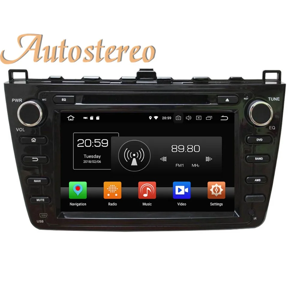 Perfect Android 9.0 32GB Car DVD player GPS navigation radio Stereo for Mazda 6 Atenza 2008-2012 multimedia radio tape recorder headunit 1