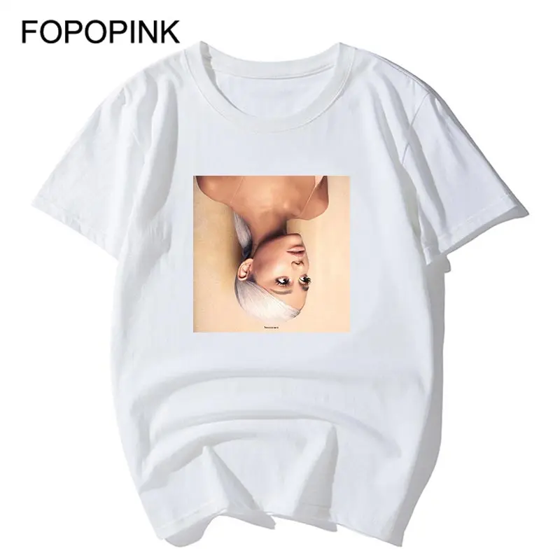 

T Shirt Men Sweetener God Is a Woman No Tears Left to Cry Ariana Grande Tshirt Women Short Sleeve White Tees Shirt Homme Top Z45