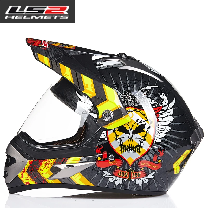LS2 MX433 внедорожный мотоциклетный шлем с ветрозащитным щитом мотокросса шлемы костюм для мужчин и женщин одобренный ECE