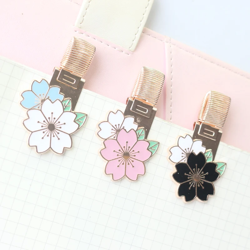 

Domikee cute kawaii flower shape metal office school pen holder for diary notebooks student planner accessories stationery