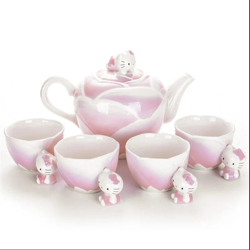 Japan Hello Kitty limited edition handmade ceramic and porcelain enamel