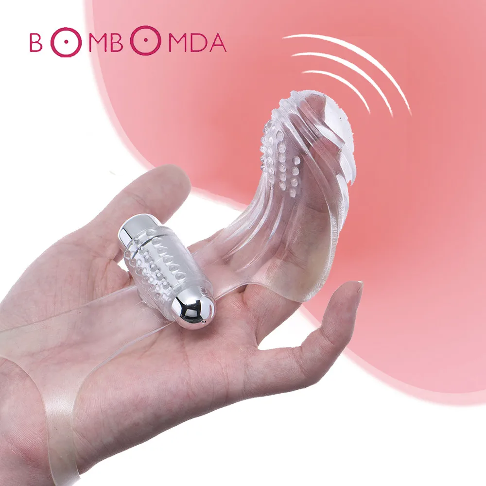  Finger Sleeve G Spot Vibrator For Women Clitoris Stimulator Climax Chastity Vagina Massage Adult Products Sex Toys For Women  (15)