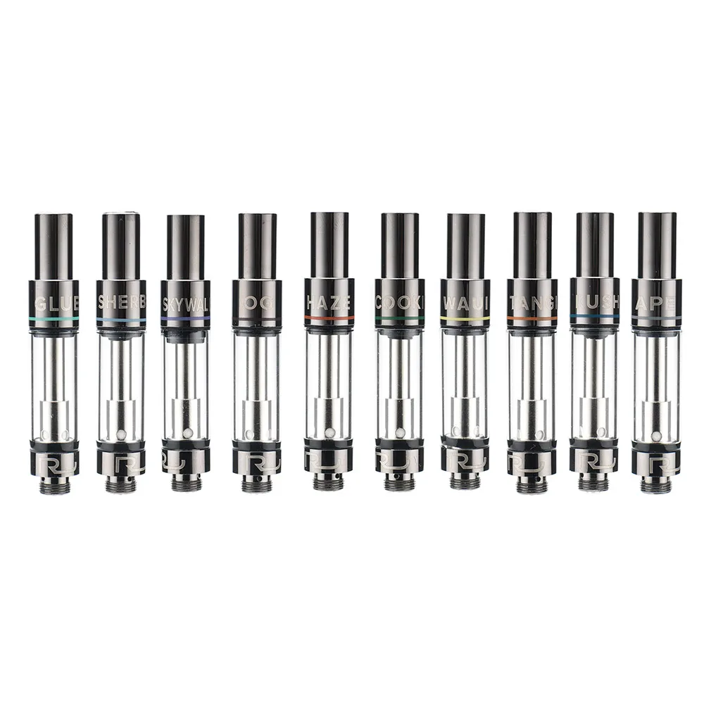 

A-touch 20pcs/lot Electronic Cigarette Atomizer CBD Vape Tank with Metal Drip Tip Ceramic Coil