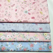 Полуметр маленький цветочный принт материал для рукоделия хлопковая ткань для ребенка постельные принадлежности стол ткань B329