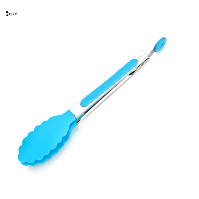 BXLYY Hot 8 Inch Nylon Can Be Hung Food Clip Baking Barbecue Clip Rust Steel Handle Steak Food Clip Kitchen Accessories.8z