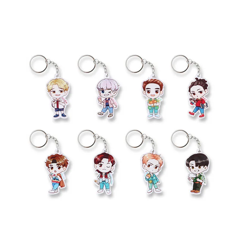 

Youpop KPOP EXO THE WAR KOKOBOP Album Acrylic Plastic Key Chain Cartoon Fashion Personalized Key Ring Pendant Keyring YSK429