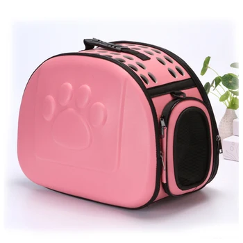 

pet cat new pure out bag Classic puppy bag cat travel bag carrier Collapsible removable travel outing pet diagonal cross bag