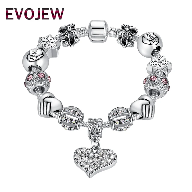 Di modo Antico In Argento 925 Bracciali e Braccialetti di Cristallo di Fascino D Di modo Antico In Argento 925 Bracciali e Braccialetti di Cristallo di Fascino D