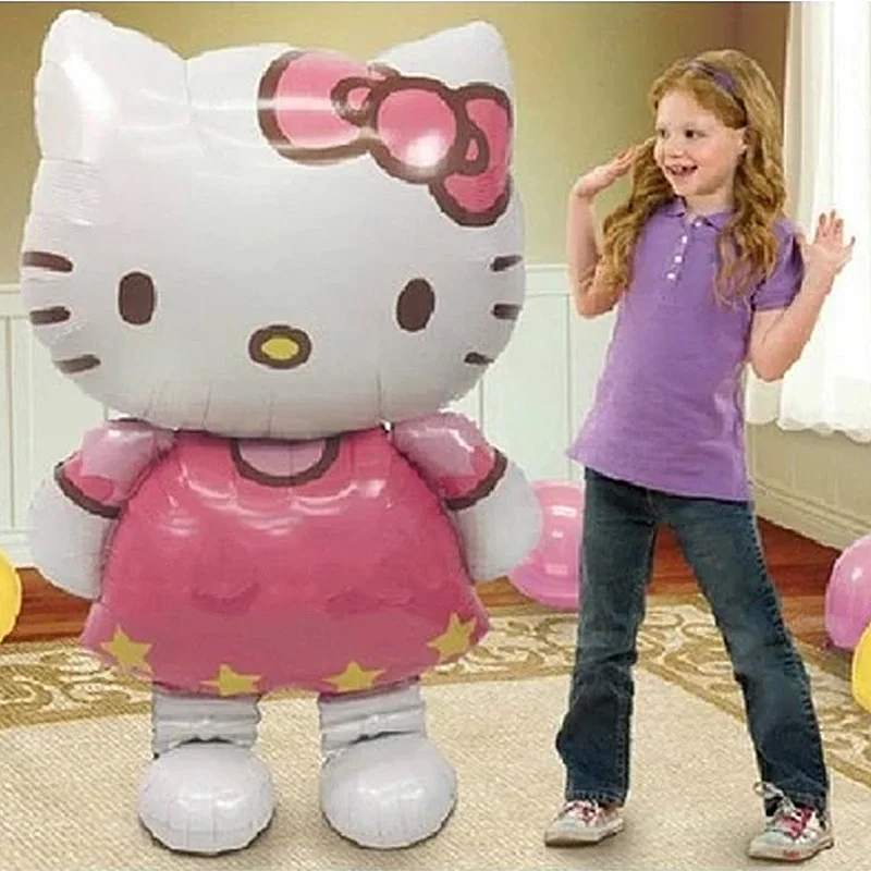 

116*68cm Large Size Hello Kitty Cat Foil Balloon/80*48cm Medium Cartoon Wedding Birthday Party Decoration Inflatable Air Balloon