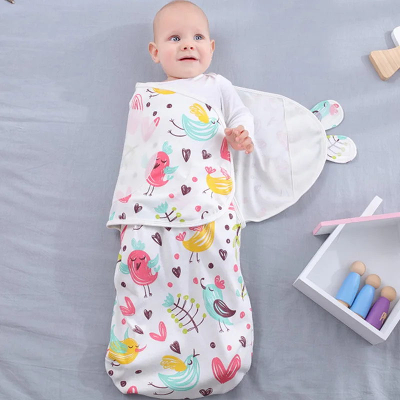 Новое хлопковое одеяльца для новорожденных, удобное детское Пеленальное Одеяло с принтом, детское одеяло, детское постельное белье