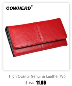 Best Quality! Women Oil Wax Genuine Cowhide Leather Long Zipper Wallet Lady Fashion Clutch Purse Bag With Strap 7 colors 2153