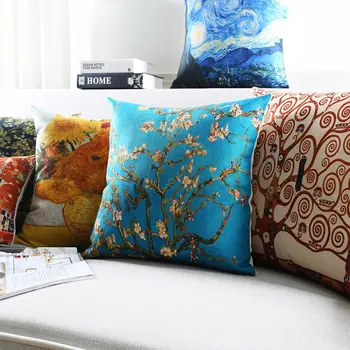

Free Shipping!!Vintage scenic flower square throw pillow/almofadas case 45 53 30x50,european retro cushion cover home decore