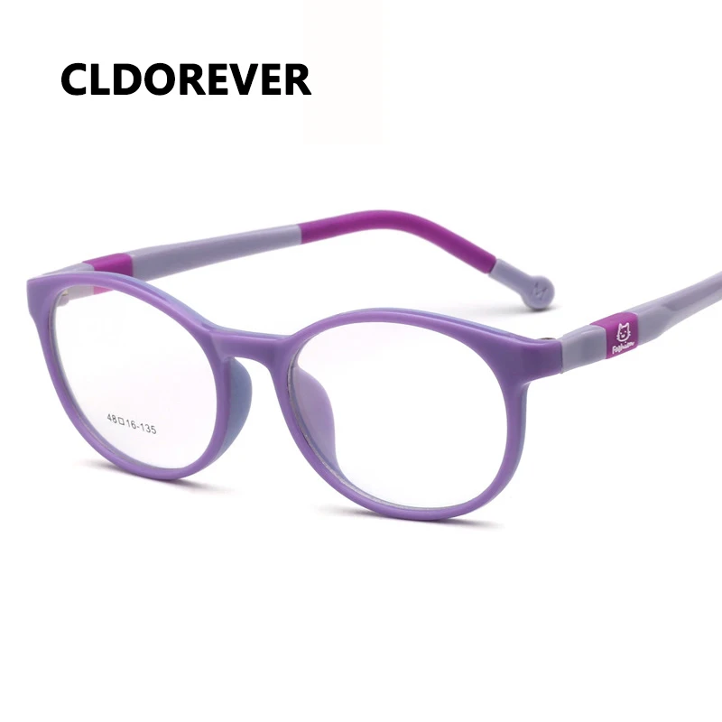 Fashion 2017 TR90 Children Eyeglasses Cartoon Cat ...
