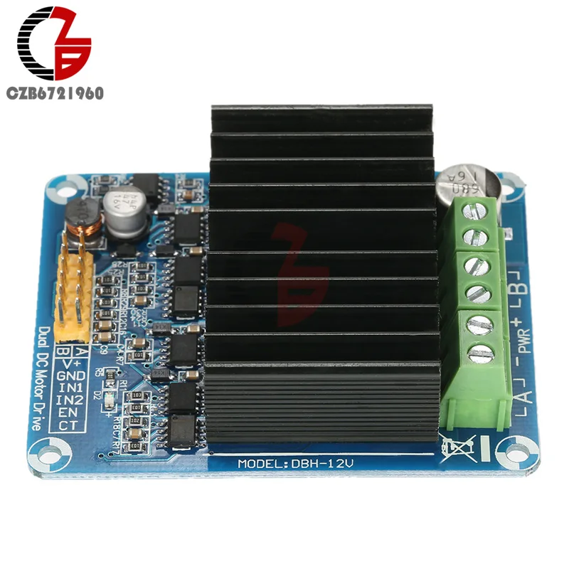 DC 5V 12V Напряжение регулятор 30A двухканальный h мост контроллер скорости двигателя