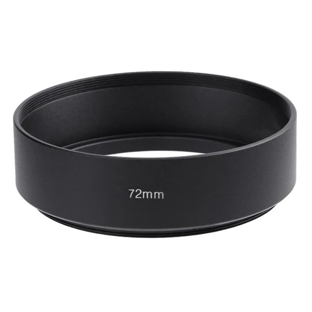 49mm 55mm 58mm 62mm 67mm 72mm 77mm Standard Metal Lens Hood Screw Mount For Canon Nikon Pentax Sony DSLR Camera Accessories