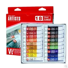 Smith barny профессиональные акварельные краски с использованием высококачественных натуральных растительных жевательных резинок, крепкие 18/12 цветов/набор