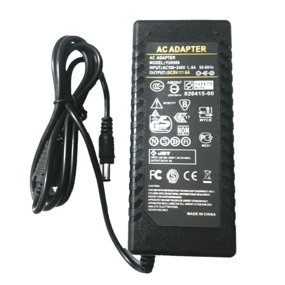 EU US 5V 6A 8A 10A 50W 100 240V Светодиодный источник питания Netzteil Transformatoren адаптер Баланс