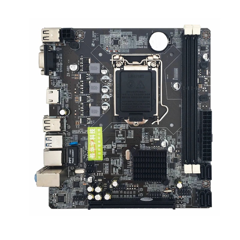 

Jia Huayu H81 Mainboard for Intel H81 LGA 1150 Socket Desktop Computer Mainboard Motherboard SATA 6Gb/s USB 2.0 Games DDR3 Min