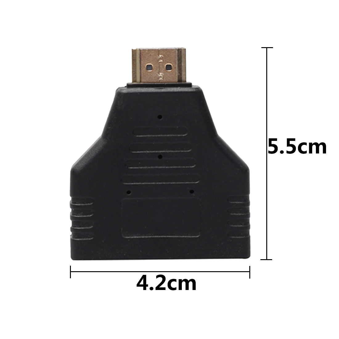 Горячая 1 в 2 HDMI Splitter Мужской до 2 Женский преобразования Глава адаптер HDMI Мужской Женский черный Цвет