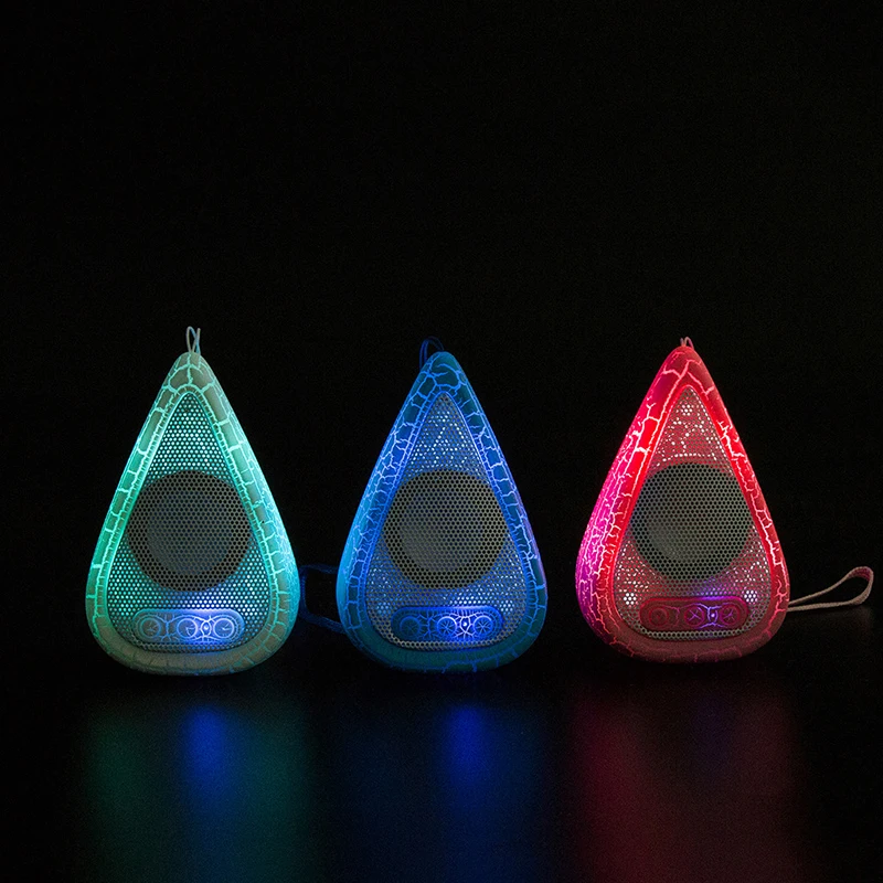 DOITOP светодиодный мигающий Bluetooth динамик форма капли воды беспроводной стерео музыка громкий динамик портативный динамик для смартфонов MP3