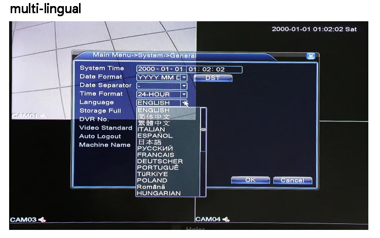 Система видеонаблюдения с 4CH 5в1 AHD DVR Kit 1.0MP/2.0MP AHD камера видеонаблюдения внутри и на открытом воздухе