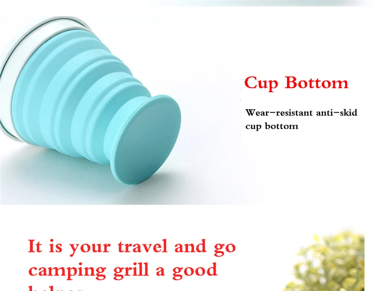14 Foldable Silicone Cup Water Bottle Mug Free Sport Outdoor Drinkware  Collapsible Drinking Bottle Coffee Mug For Kid Student 100250350ml