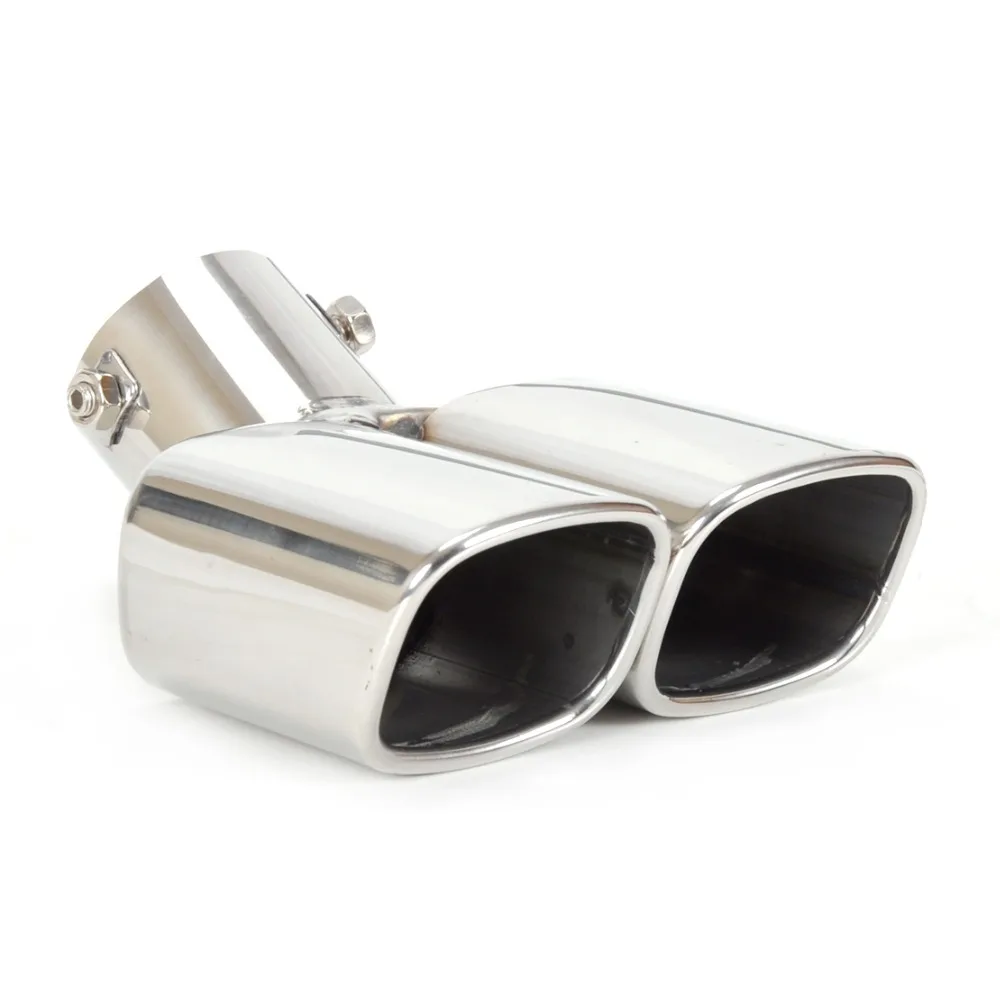 Car Modification Stainless Steel Exhaust Muffler Rear Pipe Tailpipe End Tip for Q3 A6 CX-3/CX-4/CX-5 Acouto 76mm Tailpipe