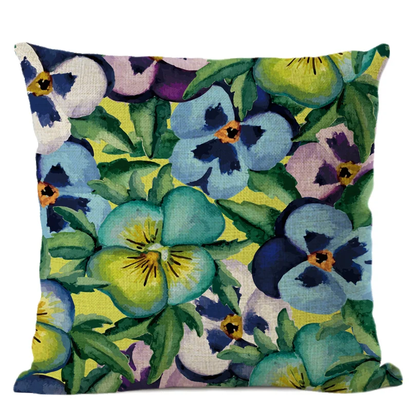 مصنع زهرة غطاء الوسادة مكتب قطني وسادة أريكة لغرفة المعيشة وسائد زخرفية رمي الوسائد الكتان القطن وسادة يغطي مصنع زهرة غطاء الوسادة مكتب قطني وسادة أريكة لغرفة المعيشة وسائد زخرفية رمي الوسائد الكتان القطن وسادة يغطي