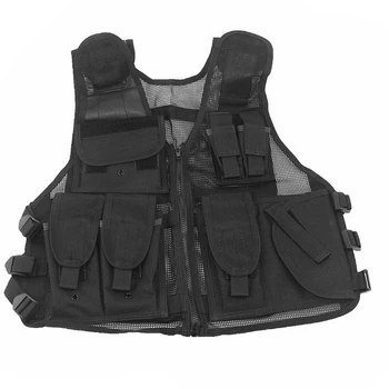 

Tactical Vest Mens Hunting Vest Outdoor Black Training Military Army Mesh Vests Protective Equipment