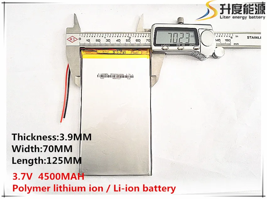 Li-Po 3,7 V 4500 mah 3970125 литий-полимерная аккумуляторная батарея для DIY gps power bank Tablet PC MID DVD, pad