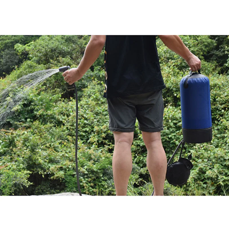 

Traveling One Set Of Camping Shower Bag Outdoor 11L Pack PVC+ABS+Rubber Backpacking Rafting Music Festival
