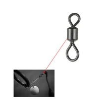 100 шт. рыболовные Вертлюги, роликовые Вертлюги, аксессуары для морской рыбалки, соединитель, люминесцентные Вертлюги, шарикоподшипник, твердые кольца